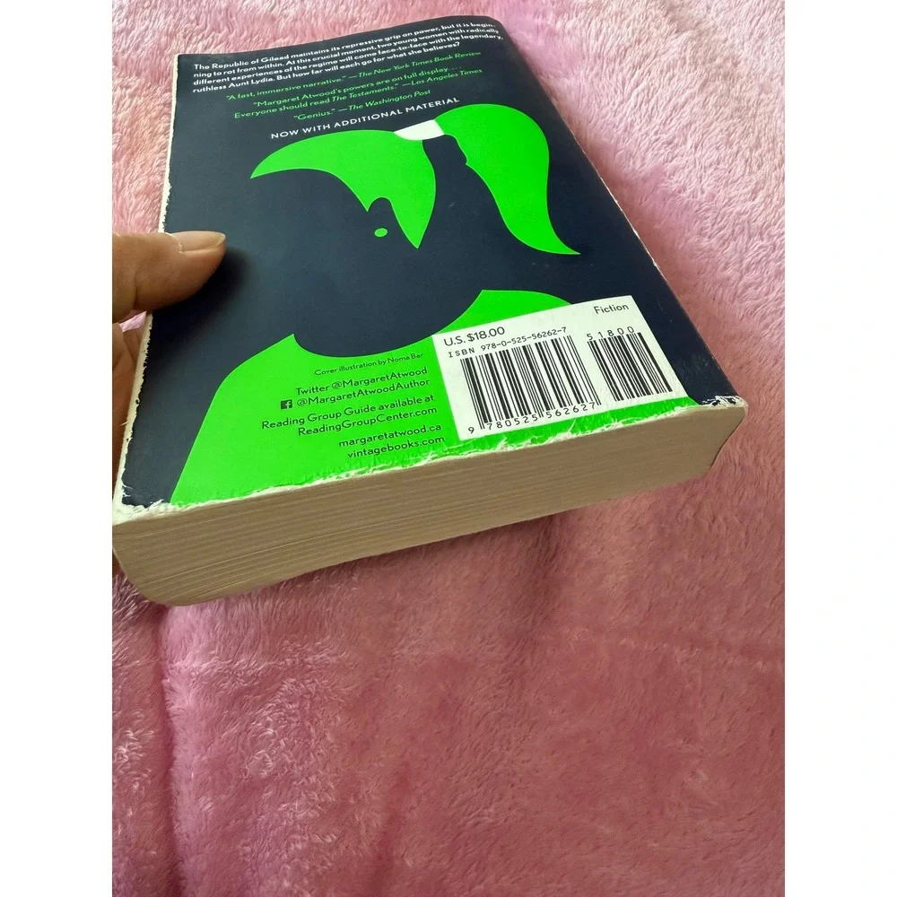 The Testaments Margaret Atwood Paperback Booker Prize Winner Dystopian Fiction